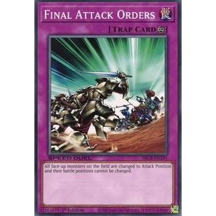 Bài yugioh speed duel - Final Attack Orders - SBCB-EN105 hoặc SGX3 - ENG19