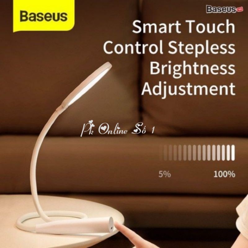 Đèn đọc sách Baseus Hose Desk công suất 4.5W độ sáng 4000K dung lượng pin 1800mAh bảo vệ và chống mỏi mắt