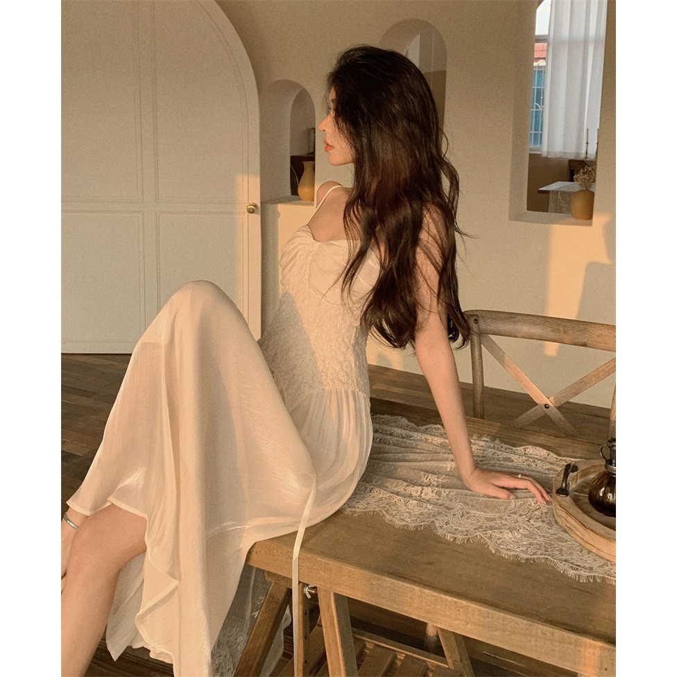 Đâm hai dây dáng xòe midi Emilyshop