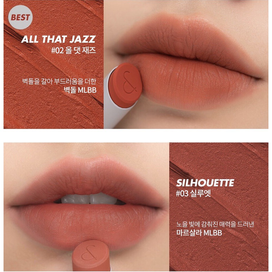 Son Thỏi Lì Romand Zero Matte Lipstick Shell Beach Nude Collection