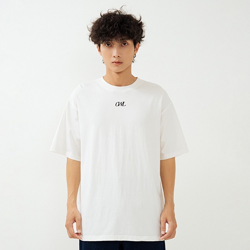 Áo thun Owlbrand thêu logo /Trắng