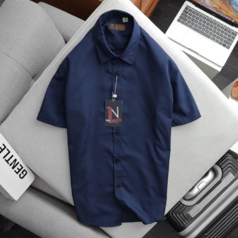 Áo sơ mi nam cao cấp tay ngắn - Chất liệu lụa , không nhăn, thoáng mát, thấm hút mồ hôi- Men87_store a