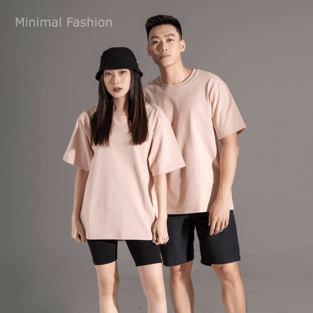 260G Áo phông 100% vải Cotton chải kĩ, loại bỏ lông thừa - Áo thun trơn định lượng 260gsm Màu Tan Unisex Mùa Hè 2022