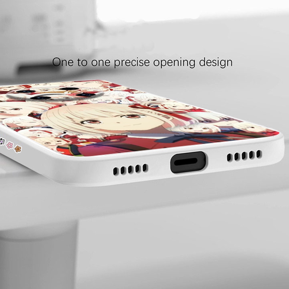 Ốp Điện Thoại Viền Vuông Hình lycoris recoil Chisato Nishikigi Inoue Takina OJA01 Cho OPPO A55 A74 4G Edge