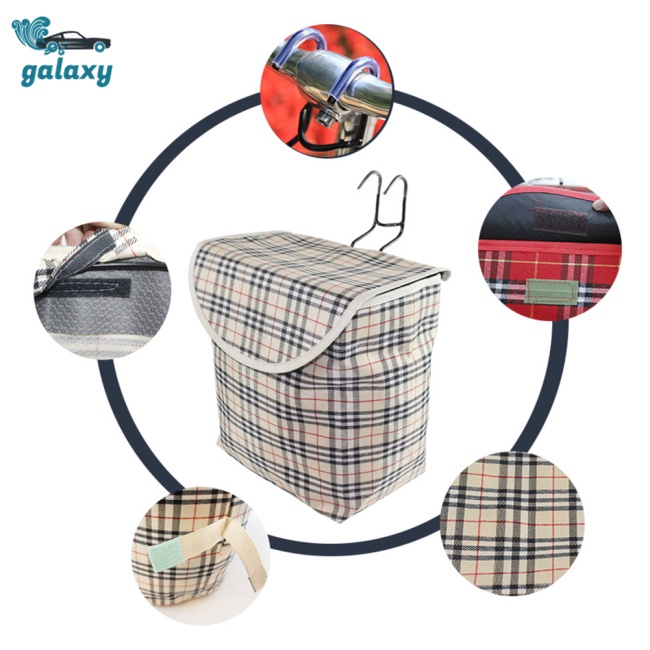 Galaxy Giỏ Xe Đạp Bằng Vải Canvas Dày Dặn Chống Thấm Nước Kích Thước 28cmx26cmx16cm