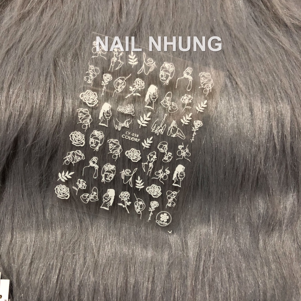 Sticker nail dạ quang dán móng tay - CY-WG