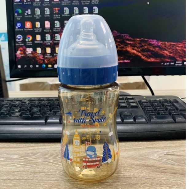 Bình sữa PPSU cổ rộng ku.ku duckbill ku5874 ku5875 260ml