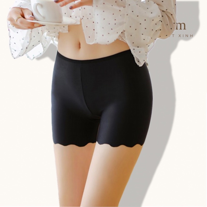 Quần Lót Nữ Đùi Su CharmAiry quần mặc váy không viền may lượn sóng 889