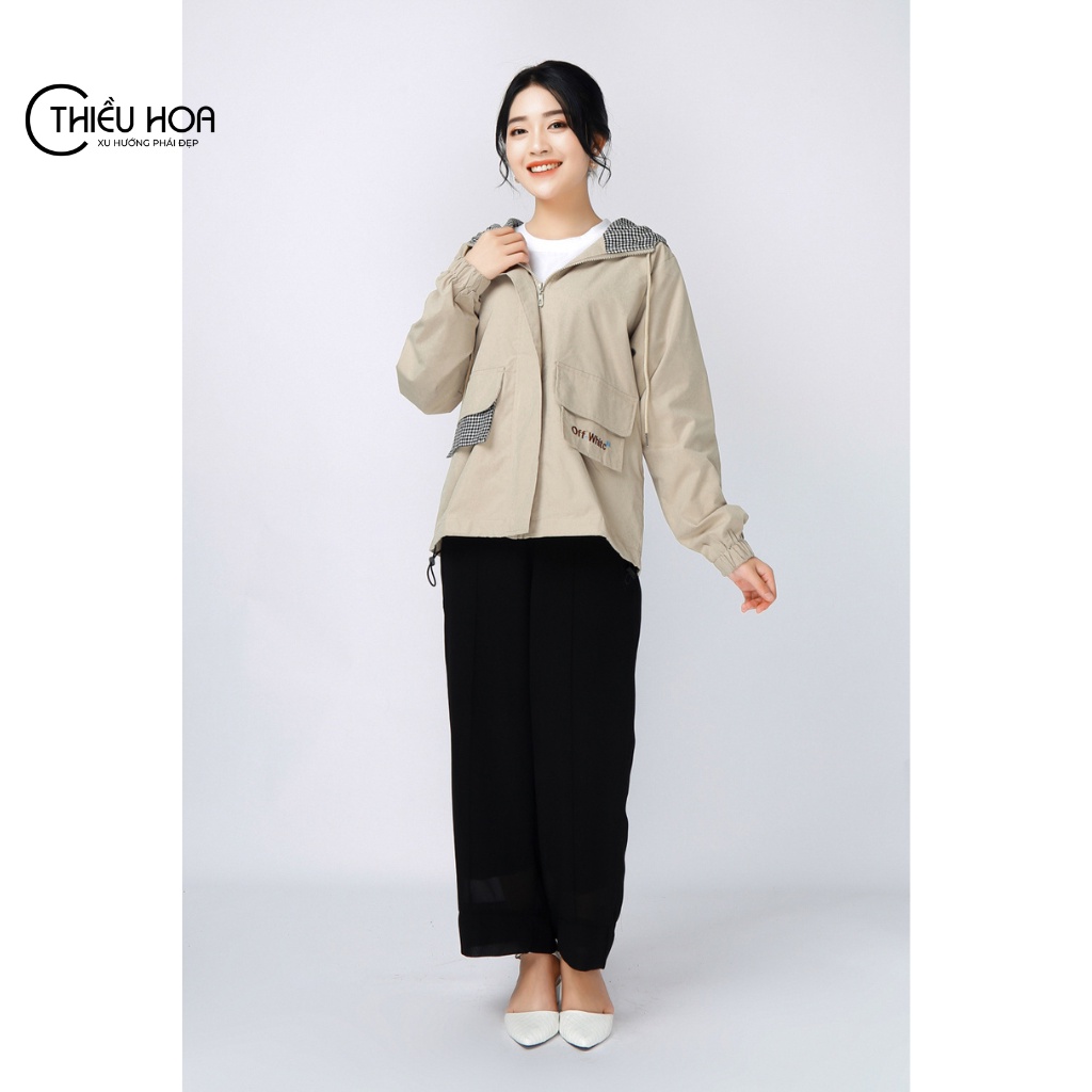 Áo khoác Kaki nữ Thiều Hoa kiểu dáng đơn giản, trang nhã B0208