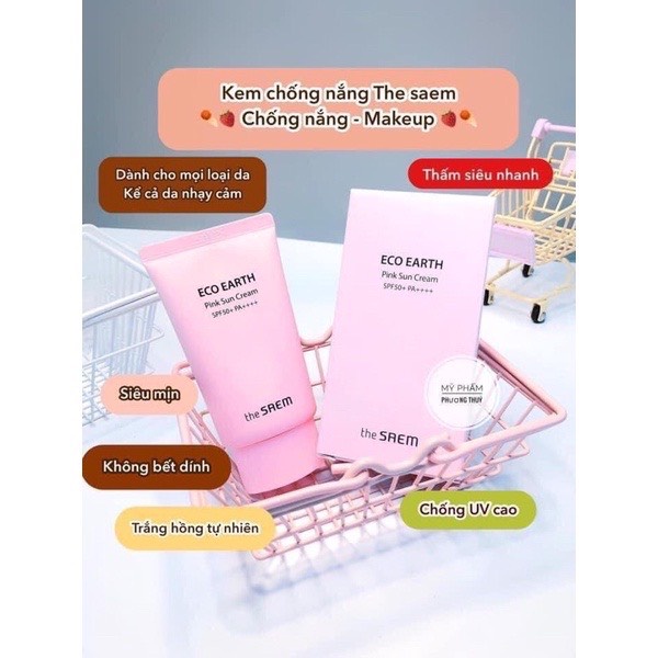 Kem Chống Nắng The Saem - Kcn The Seam Eco Earth Power Sun Cream