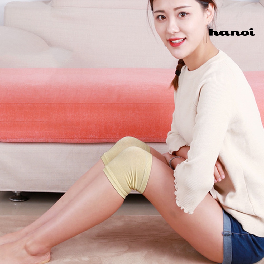 Tất ống chân dệt kim màu trơn giữ ấm thiết kế co giãn chống trượt cho nam và nữ
