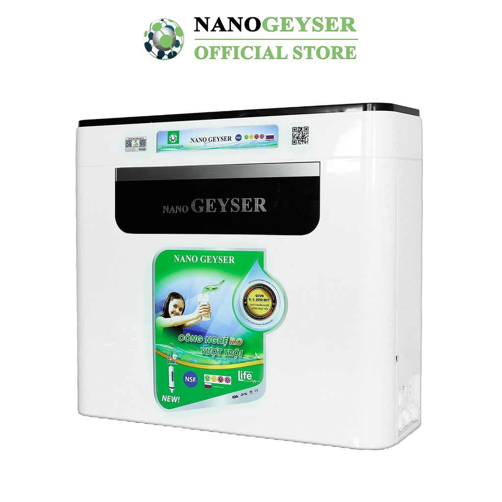 Máy lọc nước Nano Geyser RO ECO C, Công nghệ lọc nước tinh khiết RO, Bảo hành điện tử 5 năm qua app chính hãng