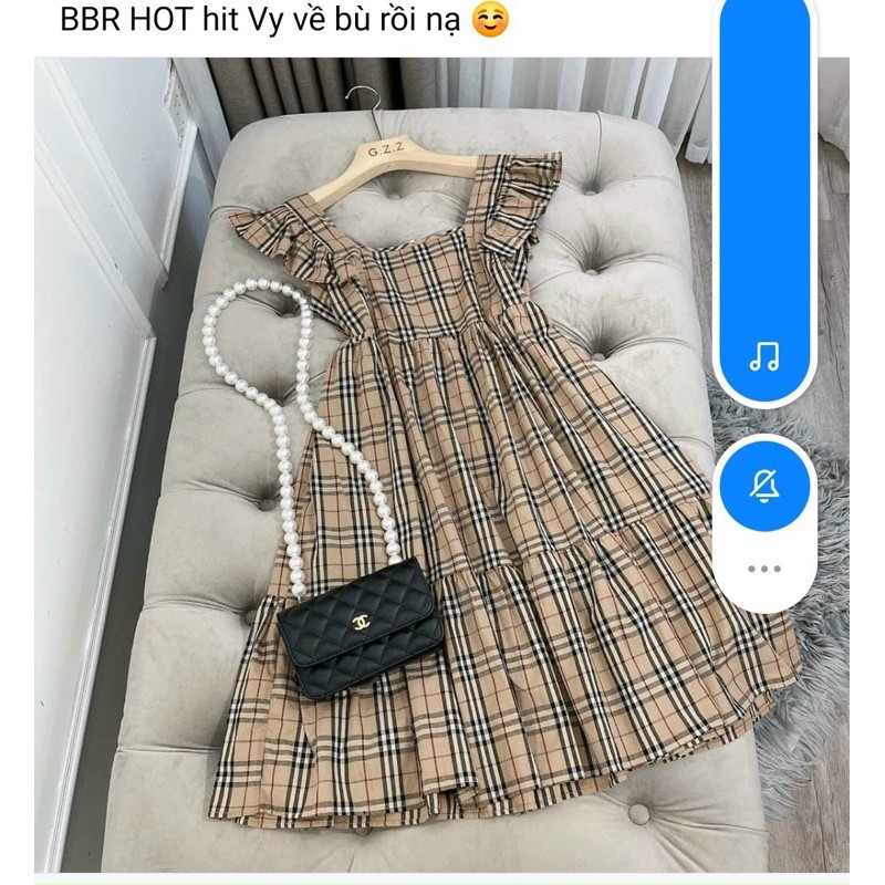 Váy Bầu Thiết Kế Bbr Tay cánh Tiên Hàng Cực Xịn, Form Xinh Xắn Trẻ Trung