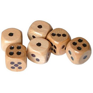 6 pcs set wooden dice board games bar party toy kids family games kit d6 16mm