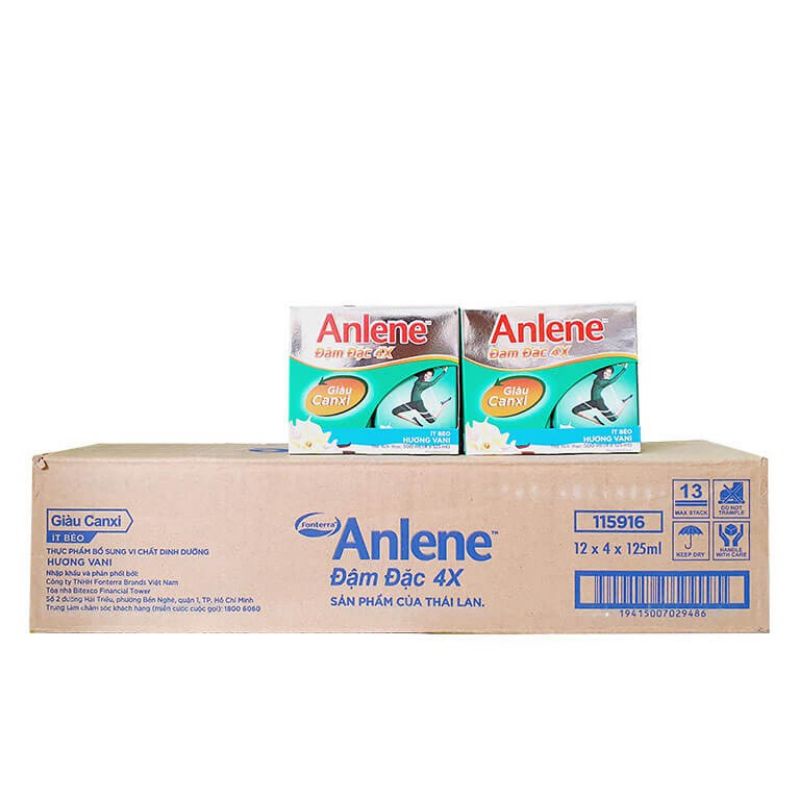 Sữa nước Anlene CONCENTRATE đậm đặc [1 thùng 48 hộp]