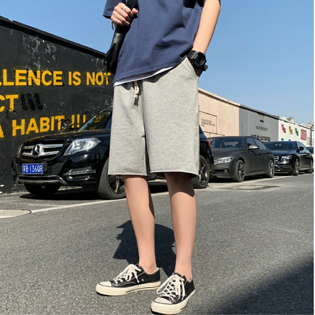 Quần short nam chất cotton 2021 - quần thun cao cấp unisex