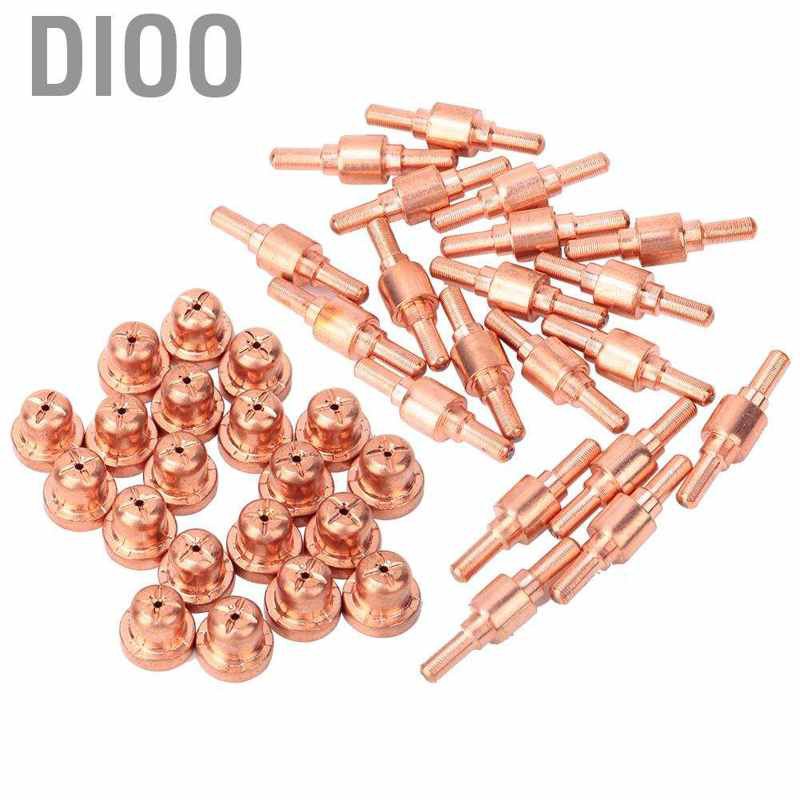 Dioo 40pcs Plasma Cutter Consumables Electrode Nozzle Tip PT31 LGK40 Torch s