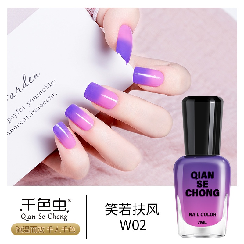 Sơn Móng Tay Đổi Màu Theo Nhiệt Độ Không Phai Màu gradient