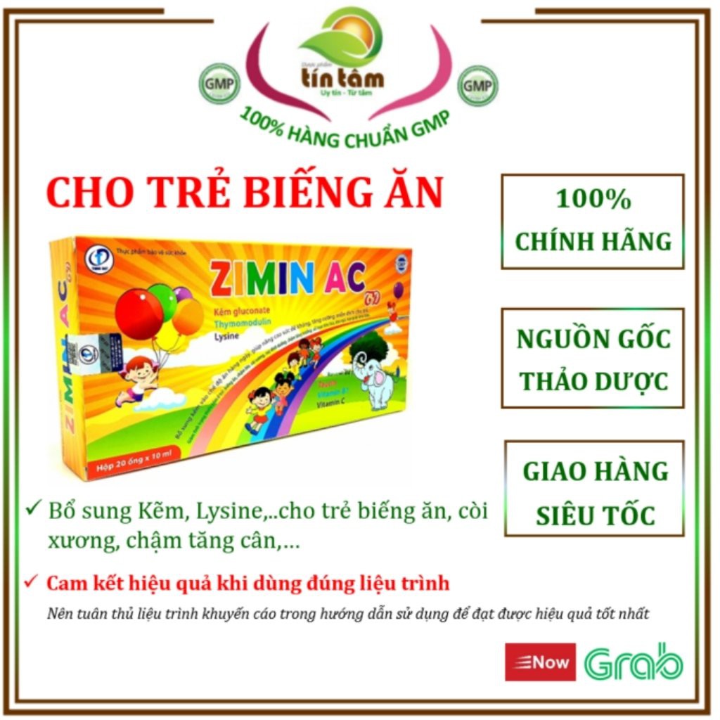 Zimin AC cho trẻ biếng ăn giúp nâng cao sức đề kháng Tín Tâm shop
