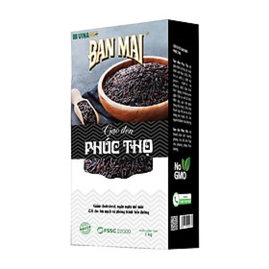 Gạo Phúc Thọ gạo lứt đen Ban Mai ( Hộp 1kg) - NPP Tâm Dược Thảo | BigBuy360 - bigbuy360.vn