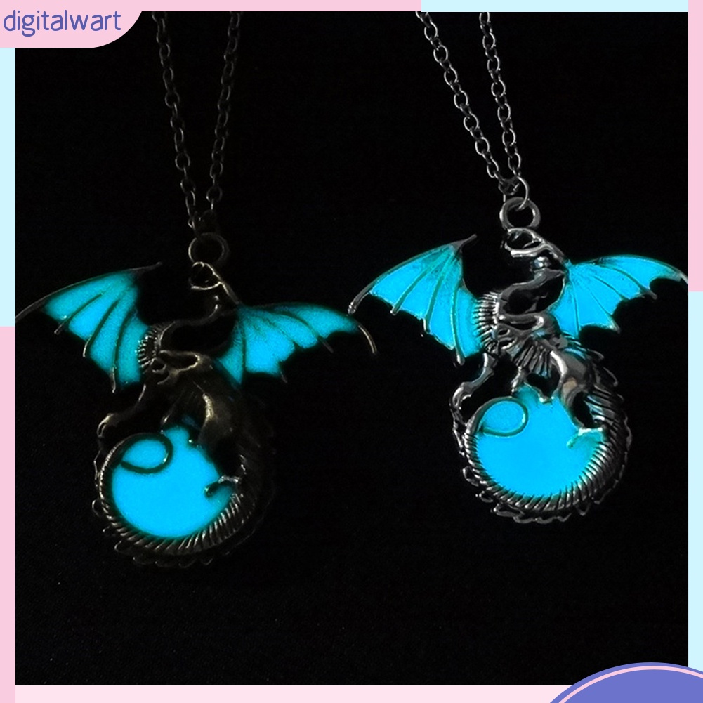 Dây chuyền hình rồng phát sáng trong đêm phong cách cổ điển thanh lịch dành cho nữ