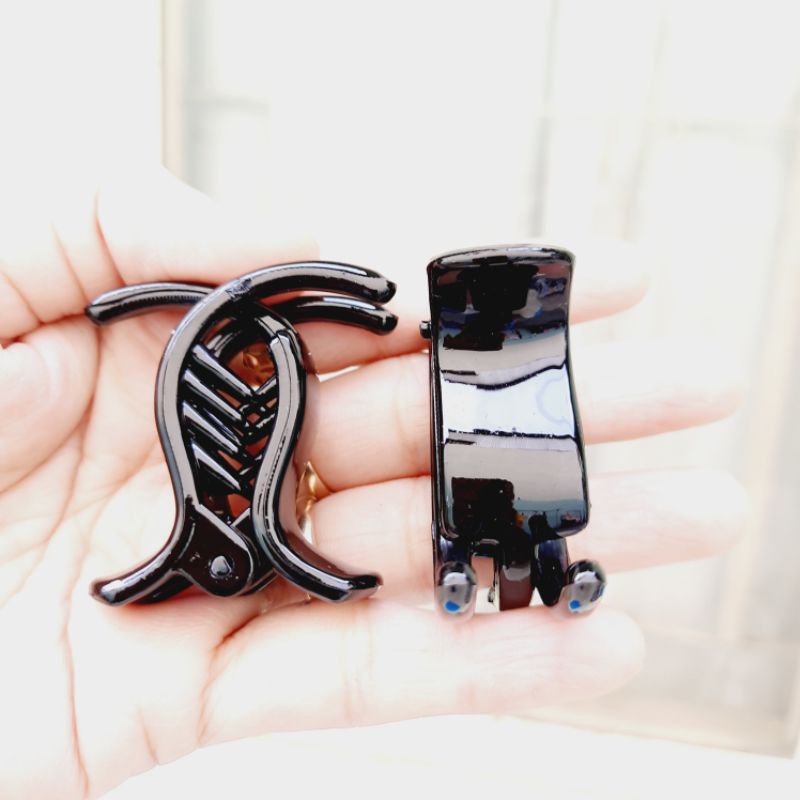 Kẹp tóc 3 răng/5 răng nhí đen bóng