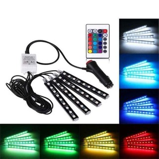 Đèn led gầm ghế ô tô loại có Remote Điều Khiển Chế Độ Nháy