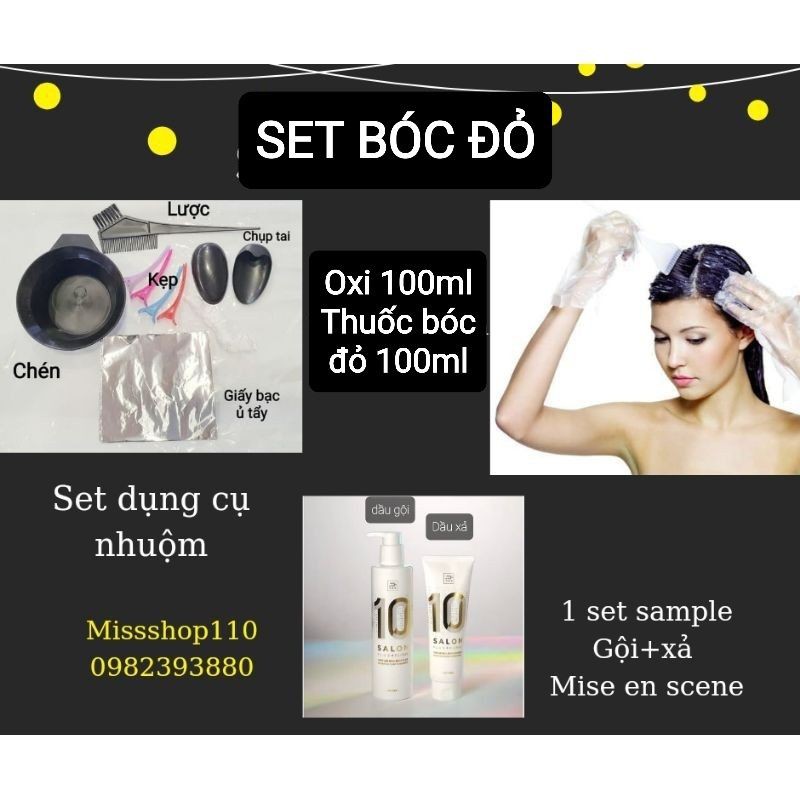 BÓC ĐỎ - Thuốc bóc dành cho tóc nhuộm đỏ