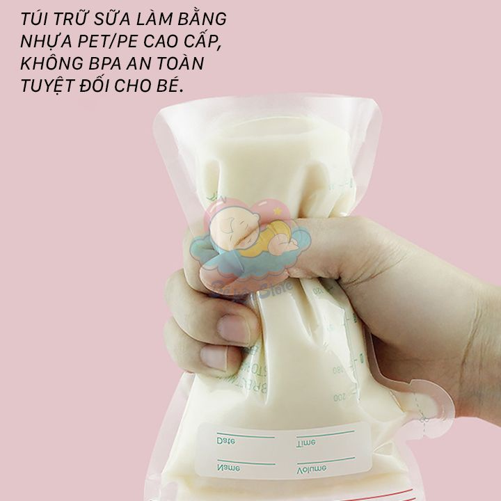 Túi trữ sữa 150ml có vòi rót – Túi trữ sữa 250ml thương hiệu MISUTA cao cấp có khóa zip dễ dàng bảo quản (Hộp 30 túi)