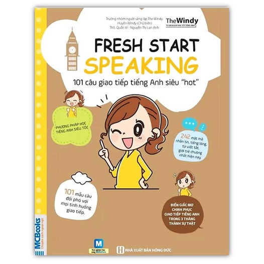 Sách - Fresh Start Speaking - 101 Câu Giao Tiếp Tiếng Anh Siêu Hot - Học Kèm App Online