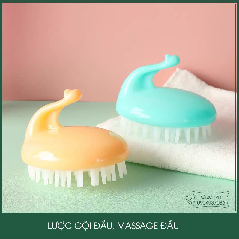 Lược gội massage tẩy tế bào chết làm sạch da đầu