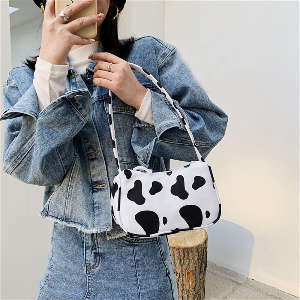 Túi Đeo Chéo Vuông Vải Canvas Họa Tiết Động Vật Thời Trang Dành Cho Nữ MIHAN1