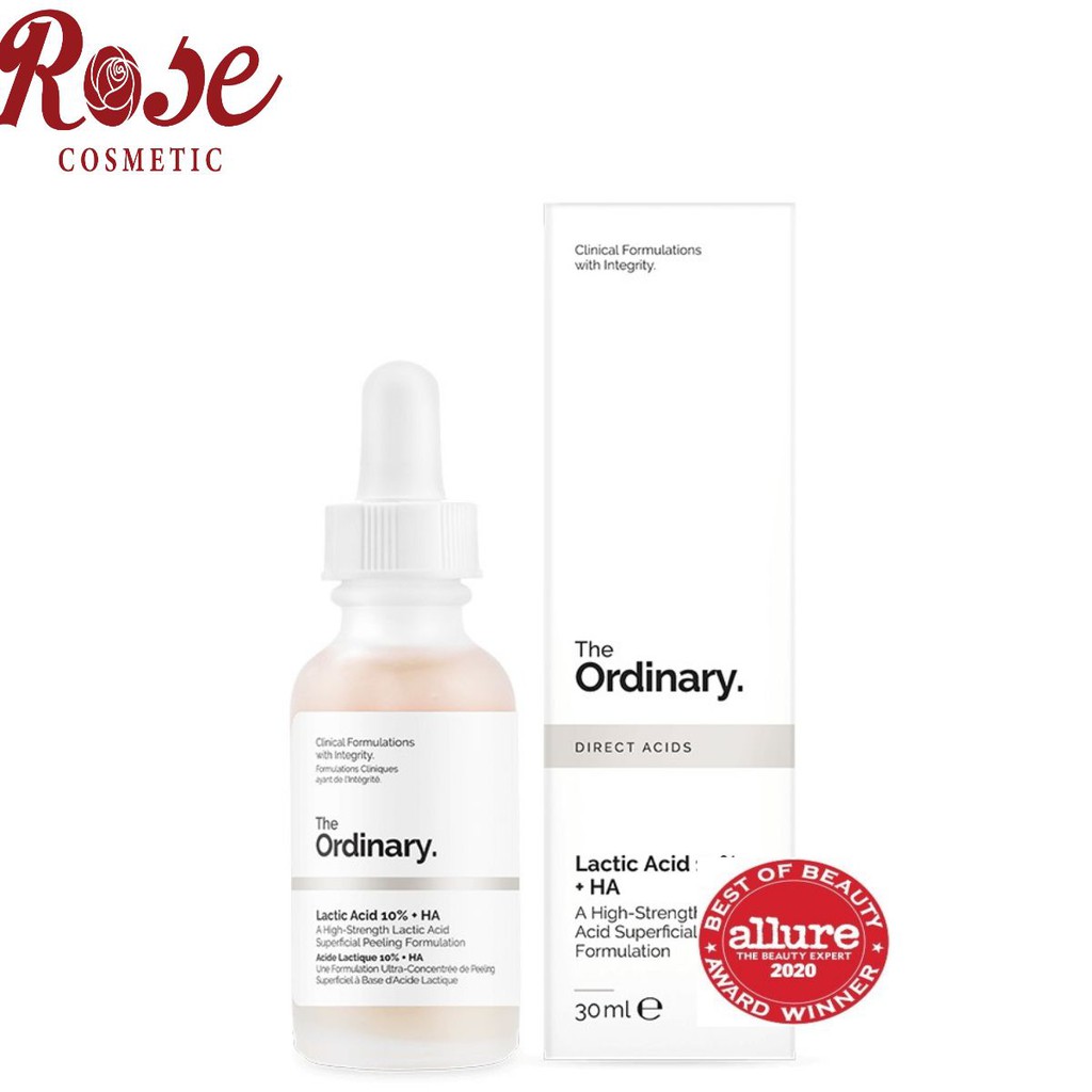 The Ordinary tẩy da chết hoá học - Lactic Acid 5% + HA và Latic Acid 10% + HA