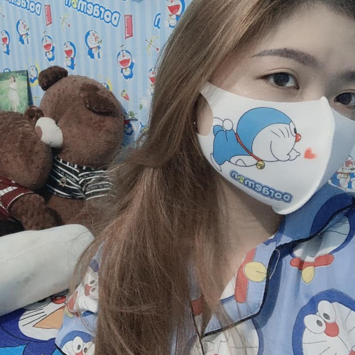 Khẩu trang vải su hoạt hình 3D DORAEMON DOREMON dễ thương cute | BigBuy360 - bigbuy360.vn