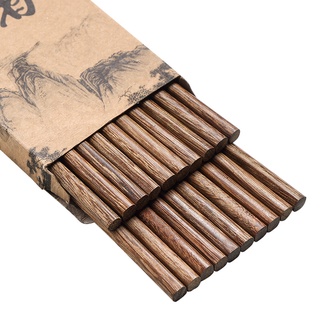 Set 10 đôi đũa gỗ không sơn màu