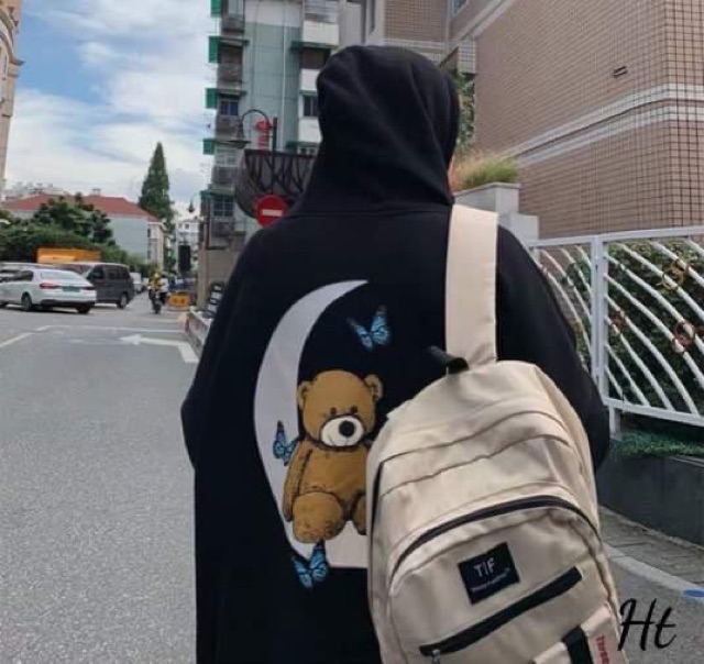 Áo hoodie gấu bướm trăng phản quang H2A766 | BigBuy360 - bigbuy360.vn