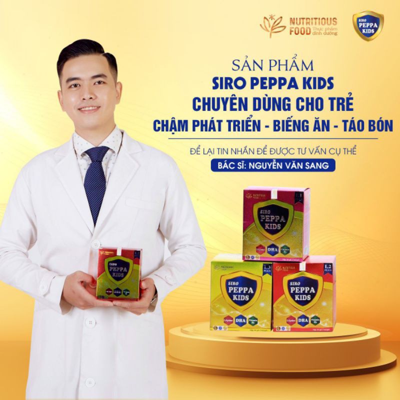 Siro dinh dưỡng PeppaKids Plus L1 đặc biệt được Bác sĩ đầu ngành khuyên dùng ( Combo 5 hộp)