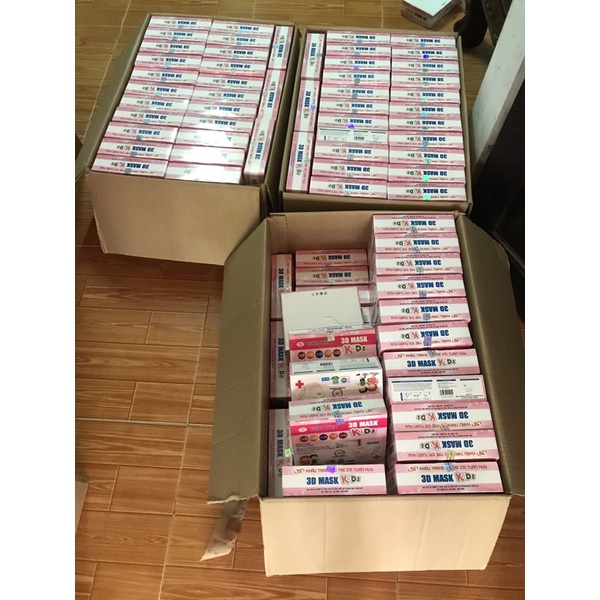 hộp 50 chiếc khâu trang 3d tuấn huy trẻ em | BigBuy360 - bigbuy360.vn