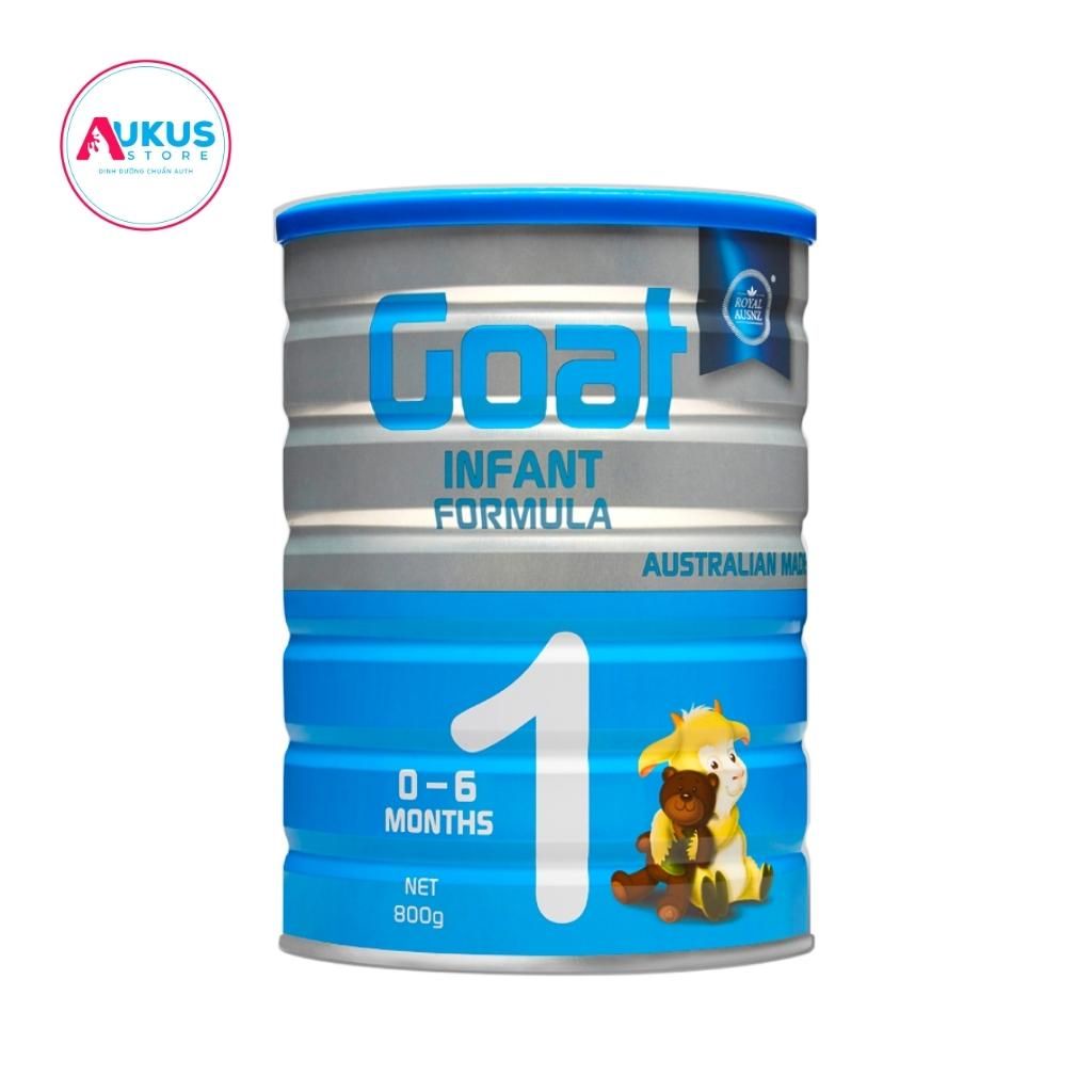 Sữa Dê Hoàng Gia Úc Tăng Hệ Miễn Dịch ROYAL AUSNZ Goat Infant Formula 1 Bổ Sung Đầy Đủ Dinh Dưỡng Cho Bé 0 - 6Tháng 800g