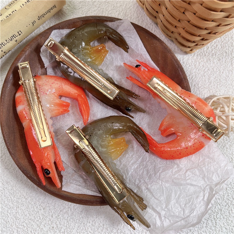 Kẹp Tóc Hình Con Tôm Dễ Thương Dành Cho Học Sinh