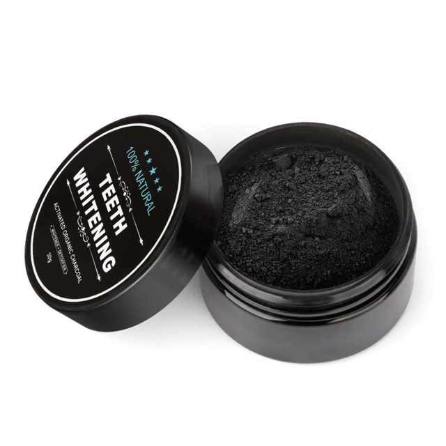 Bột tẩy trắng răng than tre hoạt tính Teeth Whitening Powder Charcoal 30g