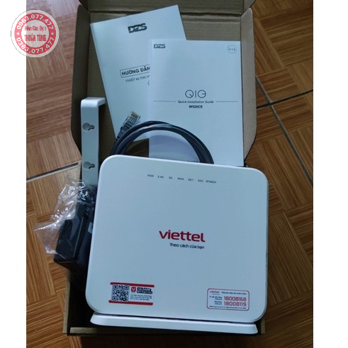 Mesh home Viettel DASAN W520CE phát sóng wifi 2 băng tần Full box đầy đủ phụ kiện