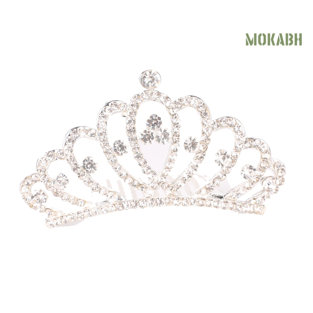 Lược Cài Tóc Hình Vương Miện Nhỏ Đính Đá Cho Bé Gái