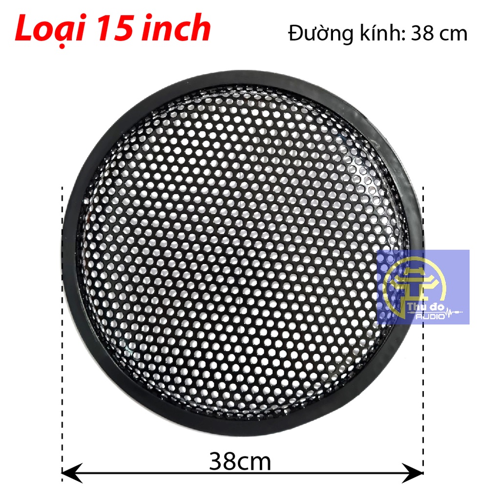 Màng lưới bảo vệ loa từ 5 inch đến 15 inch - Màng loa, mặt nạ loa bằng sắt dùng cho loa sân khấu hoặc loa ô tô