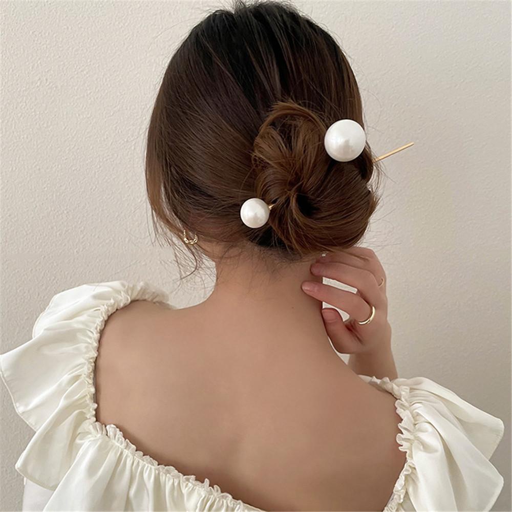 Kẹp Tóc Acrylic Kim Loại Thời Trang
