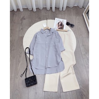 ❤️ SET ÁO SƠ MI ĐŨI XANH MIX QUẦN🍓