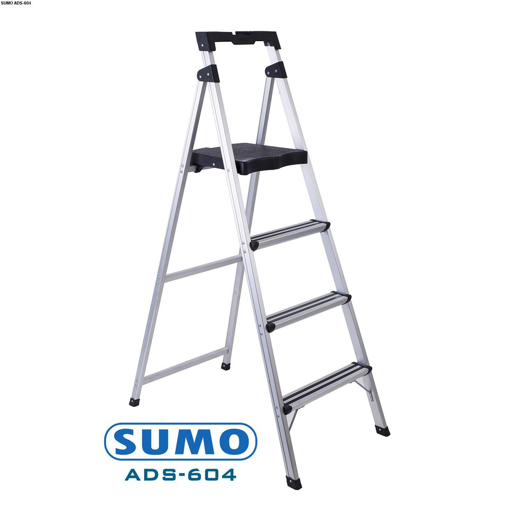 Thang nhôm ghế 4 bậc gấp gọn Sumo ADS-604 ( bậc cao nhất 95cm) bảo hành 2 năm