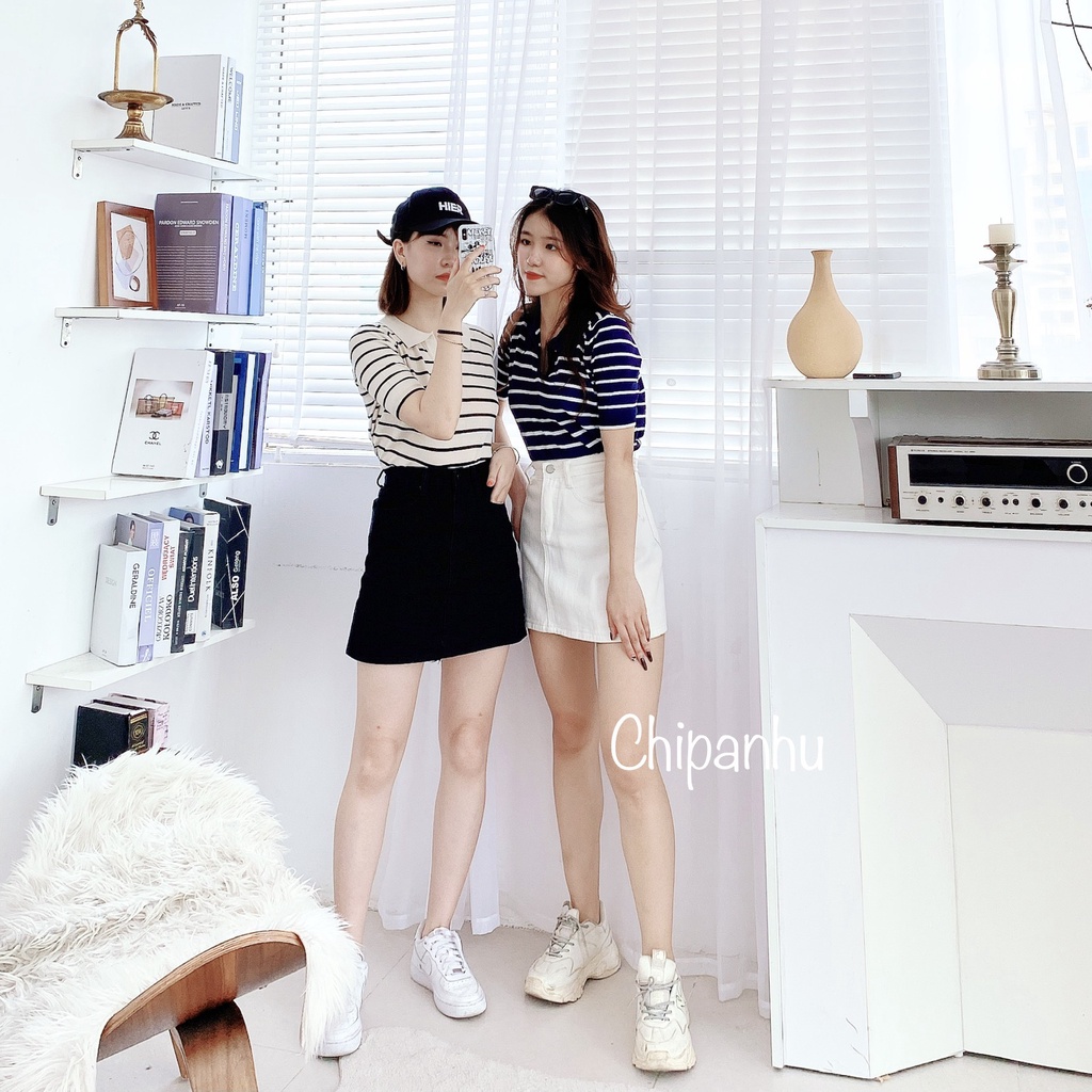 [Mã SMA071008 hoàn 10K xu đơn 0Đ] ÁO LEN MỎNG MONGTAGHI KẺ CỔ BẺ KOREAN AL930 | BigBuy360 - bigbuy360.vn