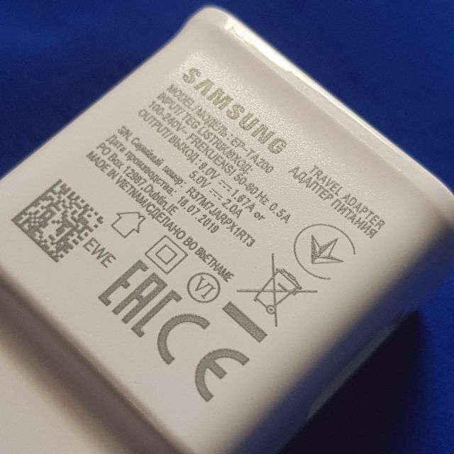 SẠC NHANH MTB SAMSUNG TAB S5, S6, S5E, S6LITE, ,S4, S3, S7 S7+, S7 FE, A7/A7Lite SSVN NEW SEAL