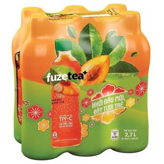 lốc 6 chai trà đào/ trà chanh hạt chia 450ml